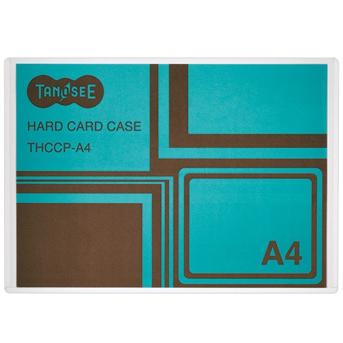 TANOSEE ハードカードケース A4 再生PET 1枚(ご注文単位1枚)【直送品】