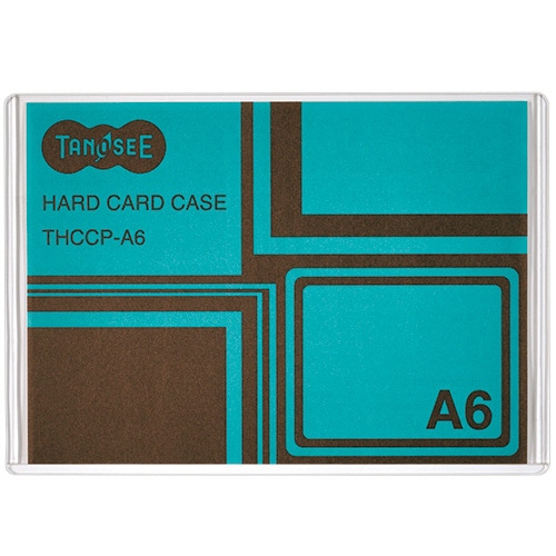 TANOSEE ハードカードケース A6 再生PET 1枚(ご注文単位1枚)【直送品】