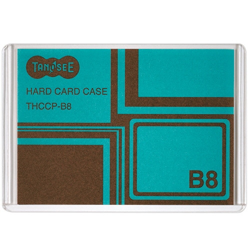 TANOSEE ハードカードケース B8 再生PET 20枚/セット(ご注文単位1セット)【直送品】