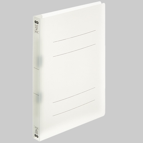 TANOSEE フラットファイル厚とじ(PP) A4タテ 250枚収容 背幅28mm クリア 5冊/袋（ご注文単位1袋）【直送品】