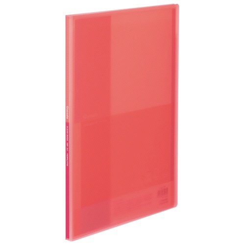 コクヨ クリヤーブック(Glassele) 固定式 A4タテ 10ポケット 背幅11mm コーラルピンク ラ-GL10P 1冊(ご注文単位1冊)【直送品】