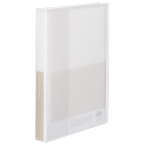 コクヨ クリヤーブック(Glassele) 固定式 A4タテ 60ポケット 背幅32mm オフホワイト ラ-GL60W 1冊(ご注文単位1冊)【直送品】