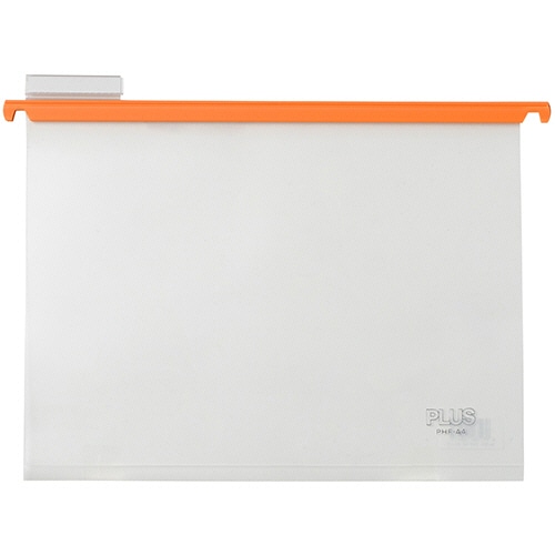 プラス P.P.ハンガーフォルダー A4 オレンジ PHF-A4 10冊/セット（ご注文単位1セット）【直送品】
