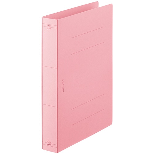 ライオン事務器 フラットファイル(AXタイプ) 特厚とじ A4タテ 400枚収容 背幅43mm ピンク AX-516S-10P 10冊/袋(ご注文単位1袋)【直送品】