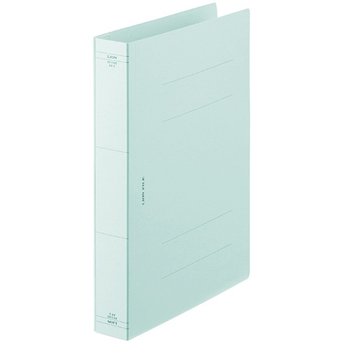 ライオン事務器 フラットファイル(AXタイプ) 特厚とじ A4タテ 400枚収容 背幅43mm 水 AX-518S-10P 10冊/袋(ご注文単位1袋)【直送品】