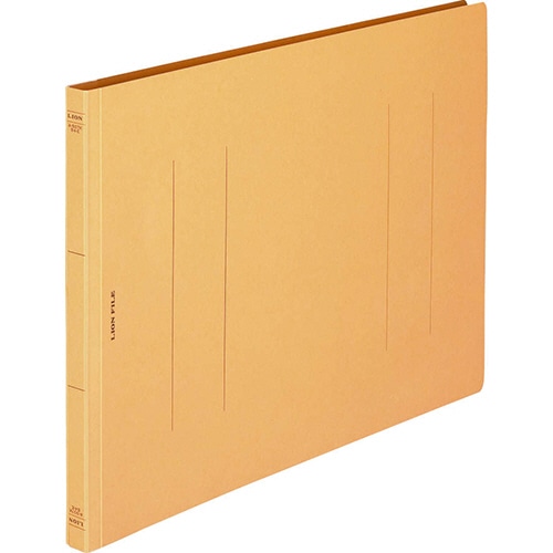 ライオン事務器 フラットファイル(環境) 樹脂押え具 B4ヨコ 150枚収容 背幅18mm 黄 A-507KB4E 10冊/セット(ご注文単位1セット)【直送品】