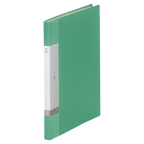 リヒトラブ リクエスト クリヤーブック A4タテ 20ポケット 背幅16mm 緑 G3201-7 10冊/セット(ご注文単位1セット)【直送品】