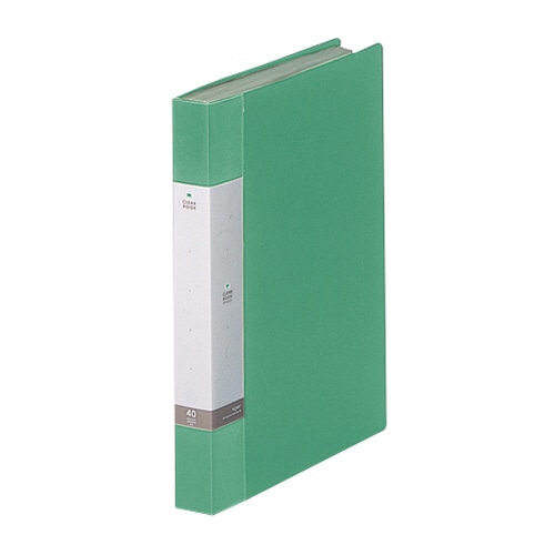 リヒトラブ リクエスト クリヤーブック A4タテ 40ポケット 背幅32mm 緑 G3202-7 10冊/セット(ご注文単位1セット)【直送品】