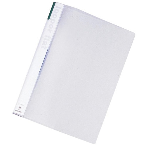 リヒトラブ ルーパーフラット A4タテ 2穴 100枚収容 緑 F-52-7 1冊(ご注文単位1冊)【直送品】