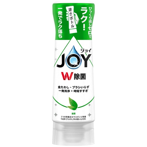 P&G ジョイ W除菌 コンパクト 逆さボトル 緑茶 本体 290ml 1本（ご注文単位1本）【直送品】