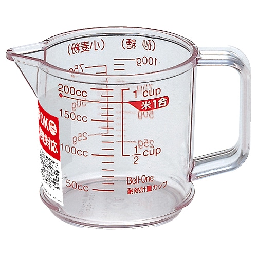 アスベル 耐熱計量カップ R-200 220ml 1個(ご注文単位1個)【直送品】