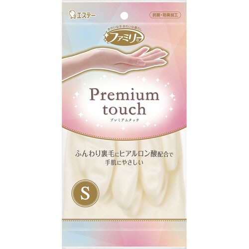 エステー ファミリー プレミアムタッチ ヒアルロン酸 パールホワイト S 1双(ご注文単位1双)【直送品】