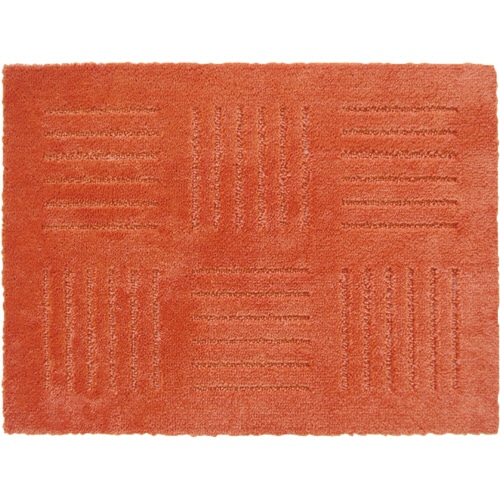 オカ ピタプラス ブリック ジョイントキッチンマット 約45×60cm オレンジ 1枚(ご注文単位1枚)【直送品】