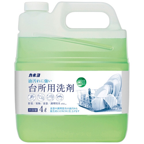 カネヨ石鹸 台所用洗剤 ライム 4L 1本(ご注文単位1本)【直送品】