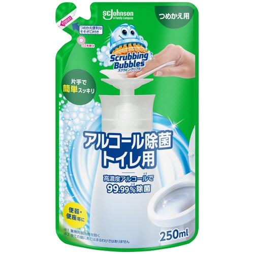 ジョンソン スクラビングバブル アルコール除菌 トイレ用 つめかえ用 250ml 1個(ご注文単位1個)【直送品】