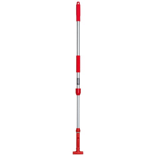 テラモト FXハンドル アルミ伸縮柄 レッド CL-374-100-2 1本（ご注文単位1本）【直送品】