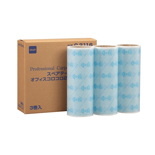 ニトムズ オフィスコロコロ フロアクリン240 スペアテープ 幅240mm×40周巻 C3116 30巻/箱(ご注文単位1箱)【直送品】