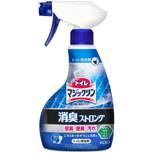 花王 トイレマジックリン 消臭・洗浄スプレー 消臭ストロング 本体 400ml 1本(ご注文単位1本)【直送品】