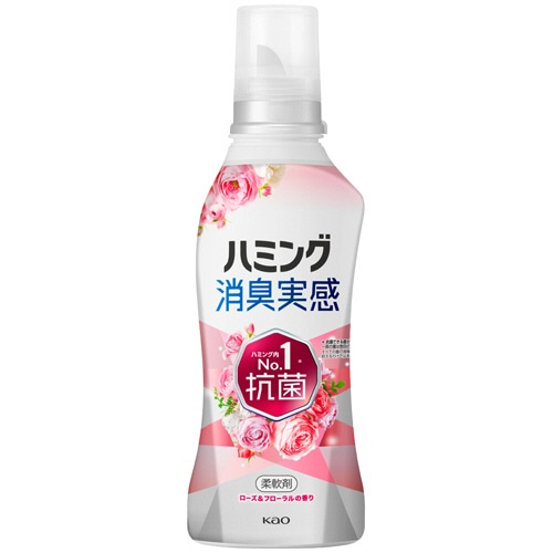 花王 ハミング 消臭実感 ローズ&フローラルの香り 本体 510ml 1本(ご注文単位1本)【直送品】