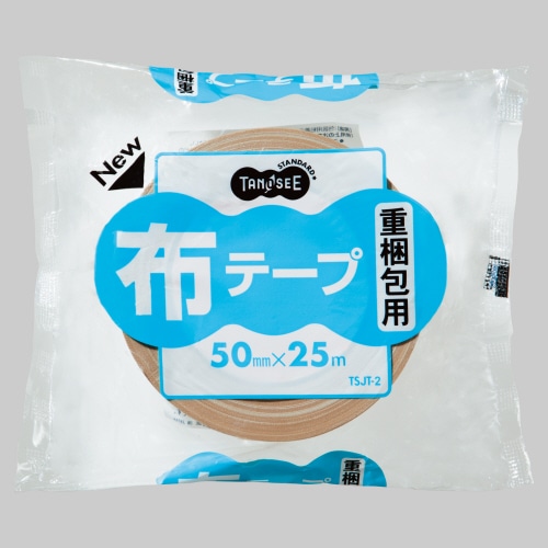 TANOSEE 布テープ 重梱包用 0.26mm厚 50mm×25m 1巻(ご注文単位1巻)【直送品】