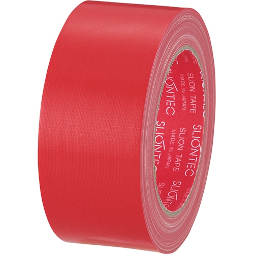 スリオンテック カラー布テープ 50mm×25m 赤 343702RD 1巻（ご注文単位1巻）【直送品】
