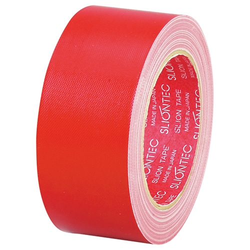スリオンテック 布粘着テープ No.3390 50mm×25m 赤 No.3390-50RD 1巻（ご注文単位1巻）【直送品】