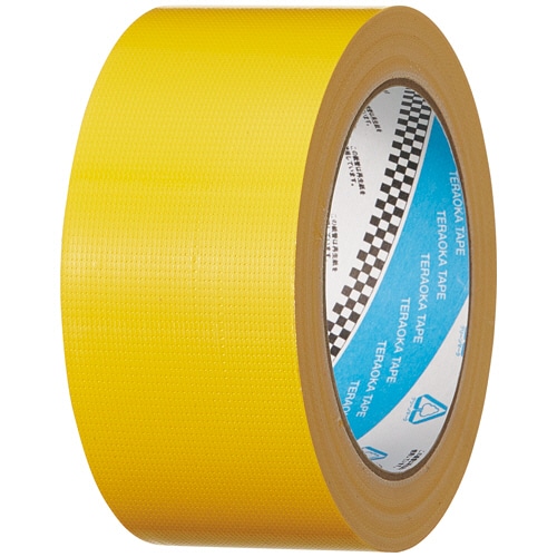 寺岡製作所 再生PETカラー布テープ 50mm×25m 黄 1605 1巻(ご注文単位1巻)【直送品】
