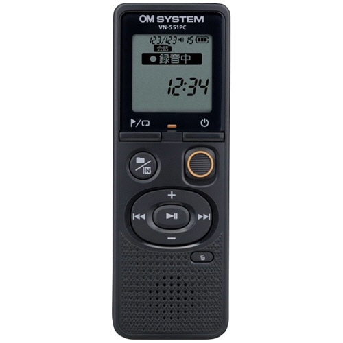 OM SYSTEM ICレコーダー ボイストレック 4GB ブラック VN-551PC 1台(ご注文単位1台)【直送品】