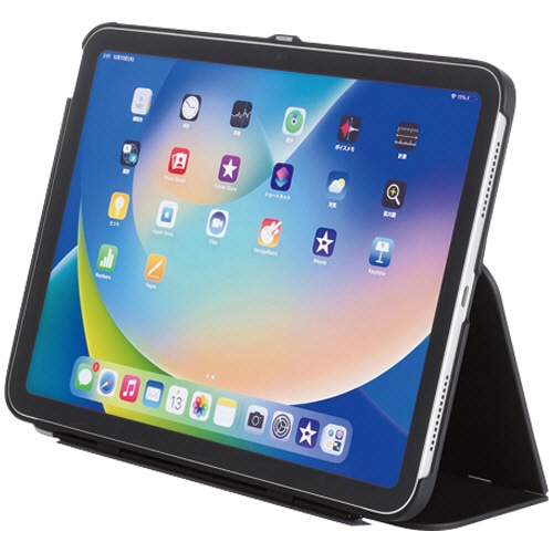 サンワサプライ 第10世代iPad 10.9型用ハードケース スタンドタイプ ブラック PDA-IPAD1904BK 1個（ご注文単位1個）【直送品】