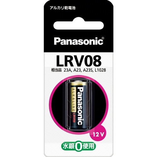 パナソニック アルカリ乾電池 12V形 LR-V08/1BP 1本(ご注文単位1本)【直送品】
