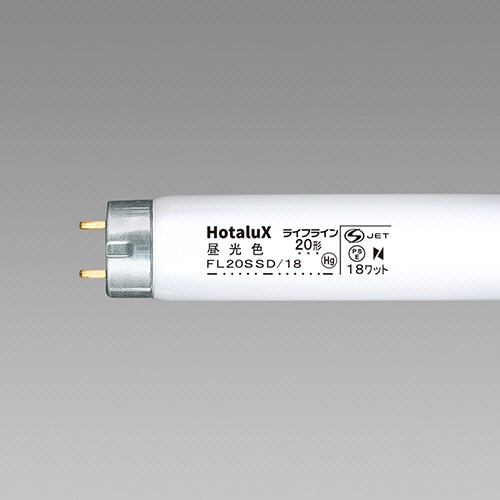 ホタルクス(NEC) 蛍光ランプ ライフライン 直管グロースタータ形 20W形 昼光色 FL20SSD18/4K-L 4本/袋(ご注文単位1袋)【直送品】