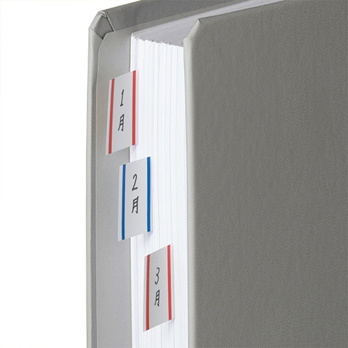 3M ポスト・イット ジョーブ エコノパック インデックス(記入用) 44×23mm レッド・ブルー 6821-1-RB 各色10冊 1袋（ご注文単位1袋）【直送品】