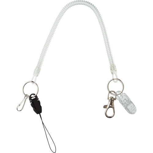 TANOSEE スパイラルキーチェーン 多機能 1個(ご注文単位1個)【直送品】