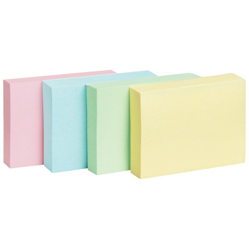 TANOSEE ふせん 38×50mm 4色混色 20冊/袋（ご注文単位1袋）【直送品】
