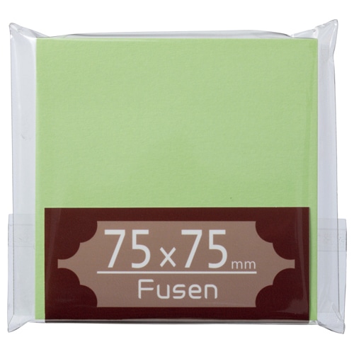 TANOSEE ふせん 75×75mm うぐいす 1冊(ご注文単位1冊)【直送品】