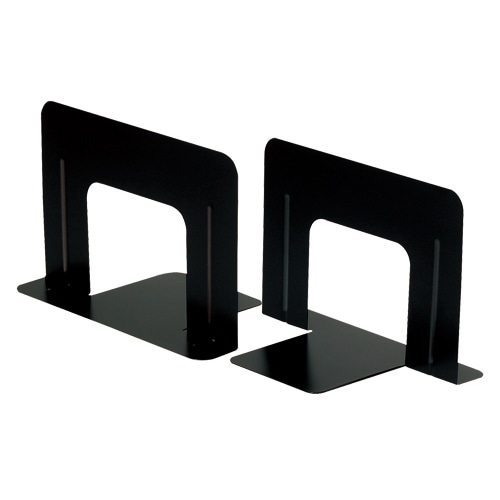 TANOSEE ブックエンド T型 ワイド ブラック 10枚/箱(ご注文単位1箱)【直送品】