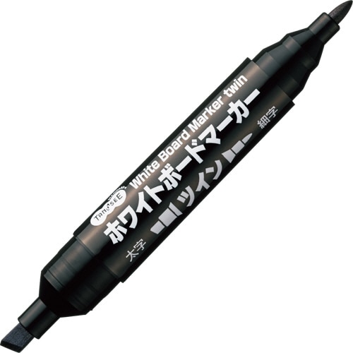 TANOSEE ホワイトボードマーカー ツイン 黒 1本(ご注文単位1本)【直送品】