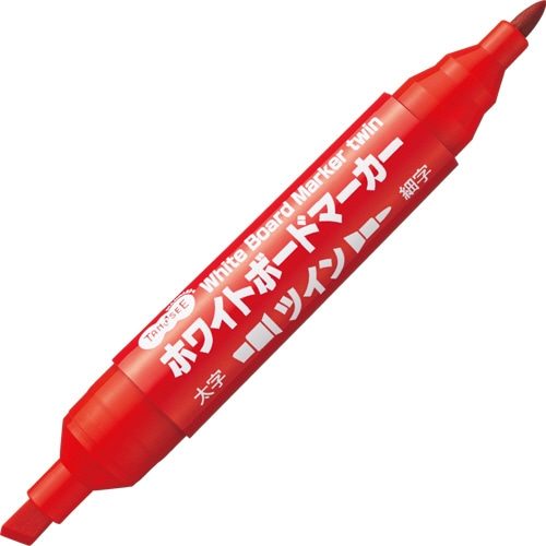 TANOSEE ホワイトボードマーカー ツイン 赤 1本（ご注文単位1本）【直送品】
