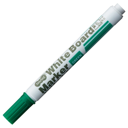 TANOSEE ホワイトボードマーカー 中字角芯 緑 1本(ご注文単位1本)【直送品】