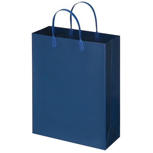 TANOSEE ラミネートバッグ 中 縦タイプ 紺 10枚/袋（ご注文単位1袋）【直送品】