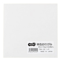 TANOSEE 単色おりがみ しろ 100枚/袋(ご注文単位1袋)【直送品】