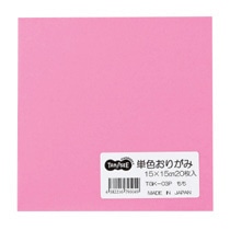 TANOSEE 単色おりがみ もも 20枚/袋(ご注文単位1袋)【直送品】