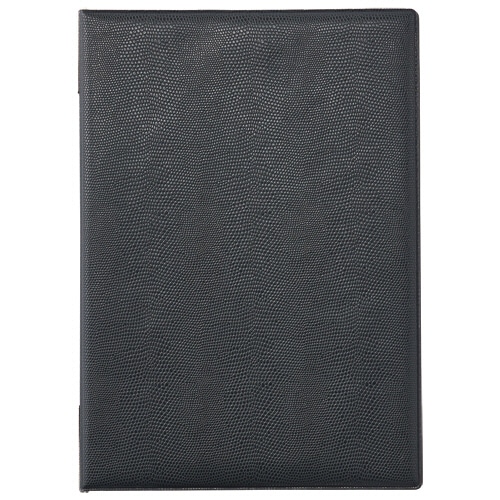 オープン工業 メニューファイル A4 4ページ 黒 MN-150-BK 1冊（ご注文単位1冊）【直送品】