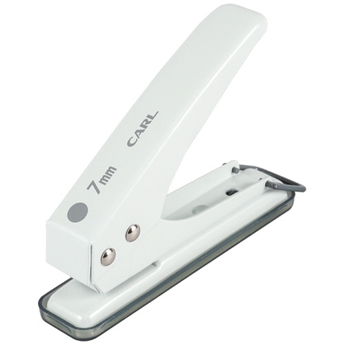 カール事務器 1穴パンチ 穴径7mm ホワイト SD-170-W 1台(ご注文単位1台)【直送品】