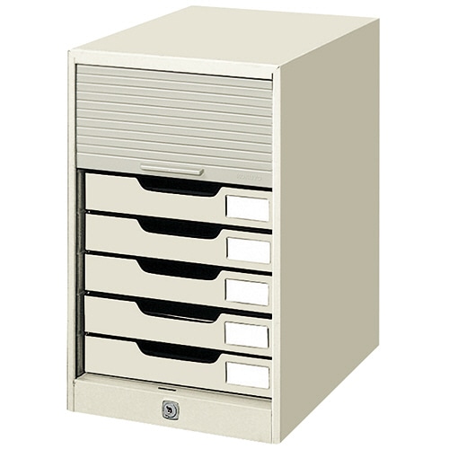 コクヨ シャッターケース A4タテ 7段 ライトグレー SC-7M 1台(ご注文単位1台)【直送品】