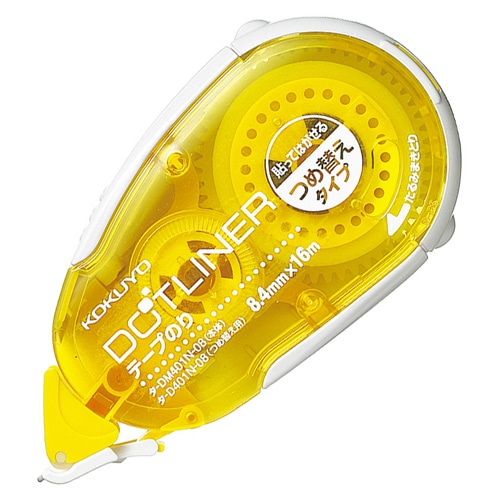コクヨ テープのり ドットライナー 貼ってはがせるタイプ 本体 8.4mm×16m タ-DM401-08 1個(ご注文単位1個)【直送品】