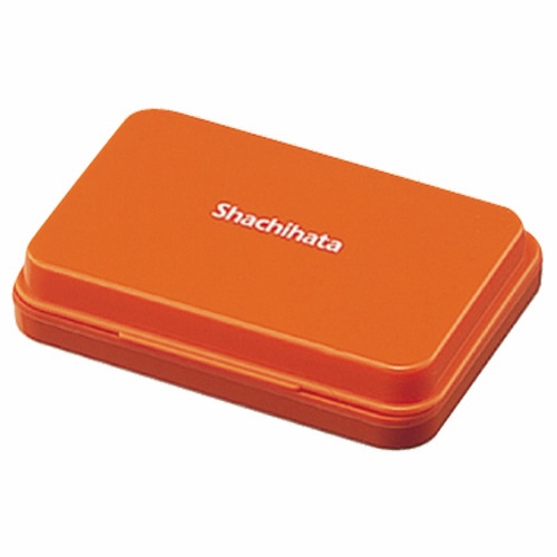 シヤチハタ スタンプ台 小形 朱色 HGN-1-OR 1個（ご注文単位1個）【直送品】