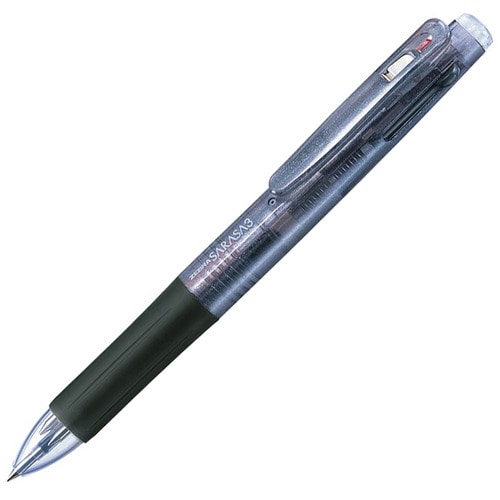 ゼブラ 3色ジェルボールペン サラサ3 0.5mm (軸色:黒) J3J2-BK 1本(ご注文単位1本)【直送品】