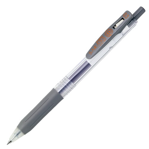 ゼブラ ジェルボールペン サラサクリップ 0.3mm グレー JJH15-GR 1本（ご注文単位1本）【直送品】