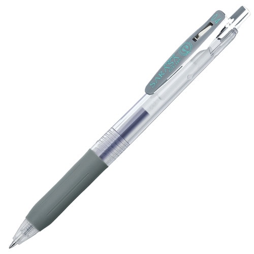 ゼブラ ジェルボールペン サラサクリップ 0.4mm グレー JJS15-GR 1本（ご注文単位1本）【直送品】